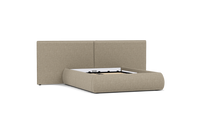 Load image into Gallery viewer, Ara Bed - Full - Upholstered - Flax Haven- Storage