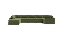 Load image into Gallery viewer, Ciello XL - Sectional - Cypress Green - Regular Arms