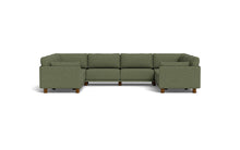 Load image into Gallery viewer, Luna - Sectional - Moss Green - Low Arms - Low Legs