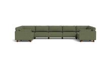 Load image into Gallery viewer, Luna - Sectional - Moss Green - Low Arms - Low Legs