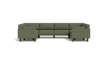 Load image into Gallery viewer, Luna - Sectional - Moss Green - Low Arms - Tall Legs
