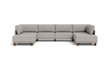 Load image into Gallery viewer, Luna - Sectional - Dream Grey - High Arms - Low Legs