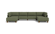 Load image into Gallery viewer, Luna - Sectional - Moss Green - High Arms - Low Legs