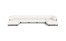 Load image into Gallery viewer, Luna - Sectional - Snowdrift - High Arms - Low Legs
