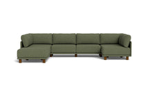 Load image into Gallery viewer, Luna - Sectional - Moss Green - High Arms - Low Legs