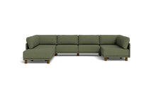 Load image into Gallery viewer, Luna - Sectional - Moss Green - High Arms - Low Legs