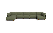 Load image into Gallery viewer, Luna - Sectional - Moss Green - High Arms - Low Legs