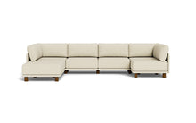 Load image into Gallery viewer, Luna - Sectional - Sunset Beige - High Arms - Low Legs