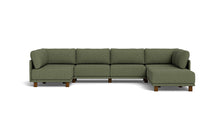 Load image into Gallery viewer, Luna - Sectional - Moss Green - High Arms - Low Legs