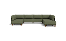 Load image into Gallery viewer, Luna - Sectional - Moss Green - High Arms - Low Legs