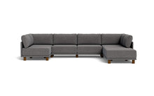 Load image into Gallery viewer, Luna - Sectional - Storm Grey - High Arms - Low Legs