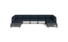 Load image into Gallery viewer, Mistral - Sectional - Pebble - Block - Cool Water