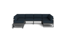 Load image into Gallery viewer, Mistral - Sectional - Pebble - Block - Cool Water