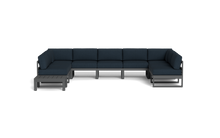 Load image into Gallery viewer, Mistral - Sectional - Pebble - Block - Cool Water
