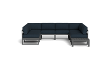 Load image into Gallery viewer, Mistral - Sectional - Pebble - Block - Cool Water