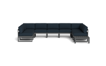 Load image into Gallery viewer, Mistral - Sectional - Pebble - Block - Cool Water