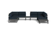 Load image into Gallery viewer, Mistral - Sectional - Pebble - Block - Cool Water