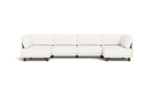 Load image into Gallery viewer, Luna - Sectional - Snowdrift - High Arms - Low Legs