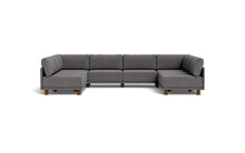 Load image into Gallery viewer, Luna - Sectional - Storm Grey - High Arms - Low Legs
