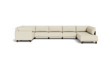 Load image into Gallery viewer, Luna - Sectional - Sunset Beige - High Arms - Low Legs