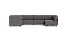 Load image into Gallery viewer, Luna - Sectional - Storm Grey - High Arms - Low Legs