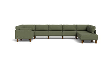 Load image into Gallery viewer, Luna - Sectional - Moss Green - Low Arms - Tall Legs