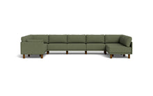 Load image into Gallery viewer, Luna - Sectional - Moss Green - Low Arms - Tall Legs