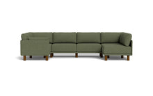 Load image into Gallery viewer, Luna - Sectional - Moss Green - Low Arms - Tall Legs