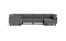 Load image into Gallery viewer, Luna - Sectional - Storm Grey - Low Arms - Tall Legs