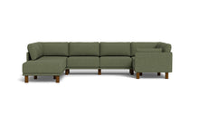 Load image into Gallery viewer, Luna - Sectional - Moss Green - Low Arms - Tall Legs