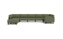Load image into Gallery viewer, Luna - Sectional - Moss Green - Low Arms - Tall Legs