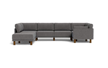 Load image into Gallery viewer, Luna - Sectional - Storm Grey - Low Arms - Tall Legs
