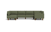 Load image into Gallery viewer, Luna - Sectional - Moss Green - Low Arms - Tall Legs