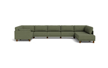 Load image into Gallery viewer, Luna - Sectional - Moss Green - Low Arms - Low Legs