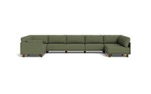 Load image into Gallery viewer, Luna - Sectional - Moss Green - Low Arms - Low Legs