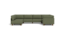 Load image into Gallery viewer, Luna - Sectional - Moss Green - High Arms - Low Legs