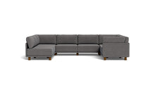 Load image into Gallery viewer, Luna - Sectional - Storm Grey - High Arms - Low Legs