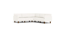Load image into Gallery viewer, Luna - Sectional - Snowdrift - Low Arms - Tall Legs
