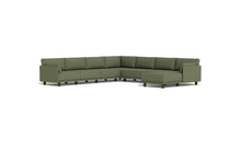 Load image into Gallery viewer, Luna - Sectional - Moss Green - Low Arms - Low Legs