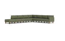 Load image into Gallery viewer, Luna - Sectional - Moss Green - Low Arms - Tall Legs