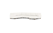 Load image into Gallery viewer, Luna - Sectional - Snowdrift - High Arms - Low Legs