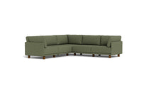 Load image into Gallery viewer, Luna - Sectional - Moss Green - High Arms - Low Legs