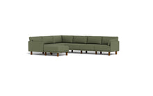 Load image into Gallery viewer, Luna - Sectional - Moss Green - Low Arms - Tall Legs