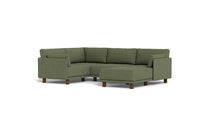 Load image into Gallery viewer, Luna - Sectional - Moss Green - Low Arms - Low Legs