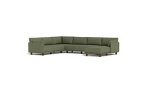 Load image into Gallery viewer, Luna - Sectional - Moss Green - Low Arms - Low Legs