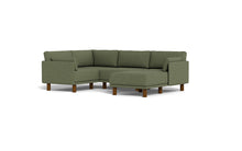 Load image into Gallery viewer, Luna - Sectional - Moss Green - Low Arms - Tall Legs