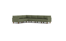 Load image into Gallery viewer, Luna - Sectional - Moss Green - Low Arms - Tall Legs