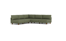 Load image into Gallery viewer, Luna - Sectional - Moss Green - High Arms - Low Legs