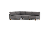 Load image into Gallery viewer, Luna - Sectional - Storm Grey - High Arms - Low Legs