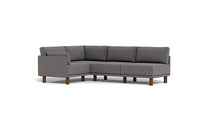 Load image into Gallery viewer, Luna - Sectional - Storm Grey - Low Arms - Tall Legs
